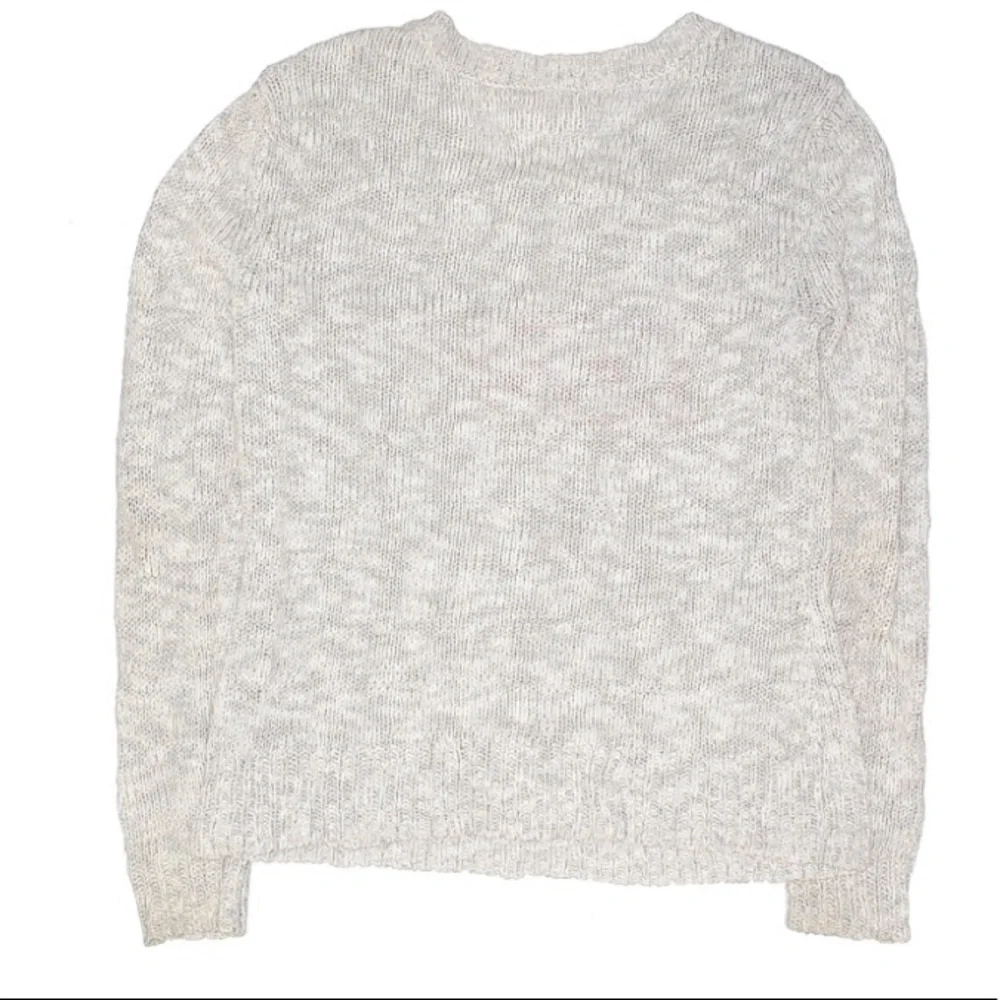 Justice Pullover Crew Neck Grey Sweater w “hope” on the front sz Youth 12 EUC